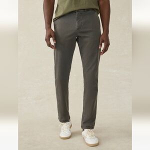 Faherty 31 Stretch Chino Pants Charcoal Gray Faded Black